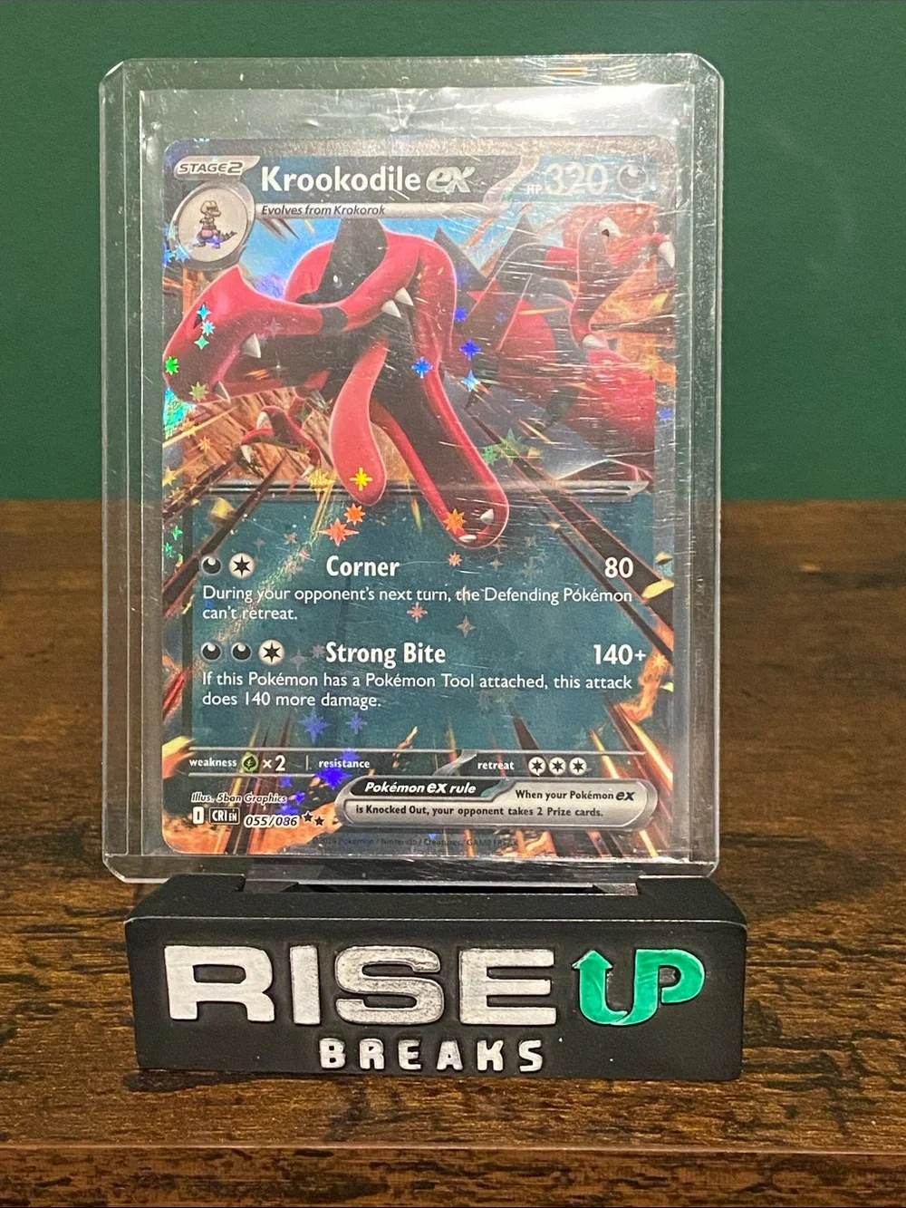 Krookodile EX Holo 055/086 320 HP English Pokémon TCG